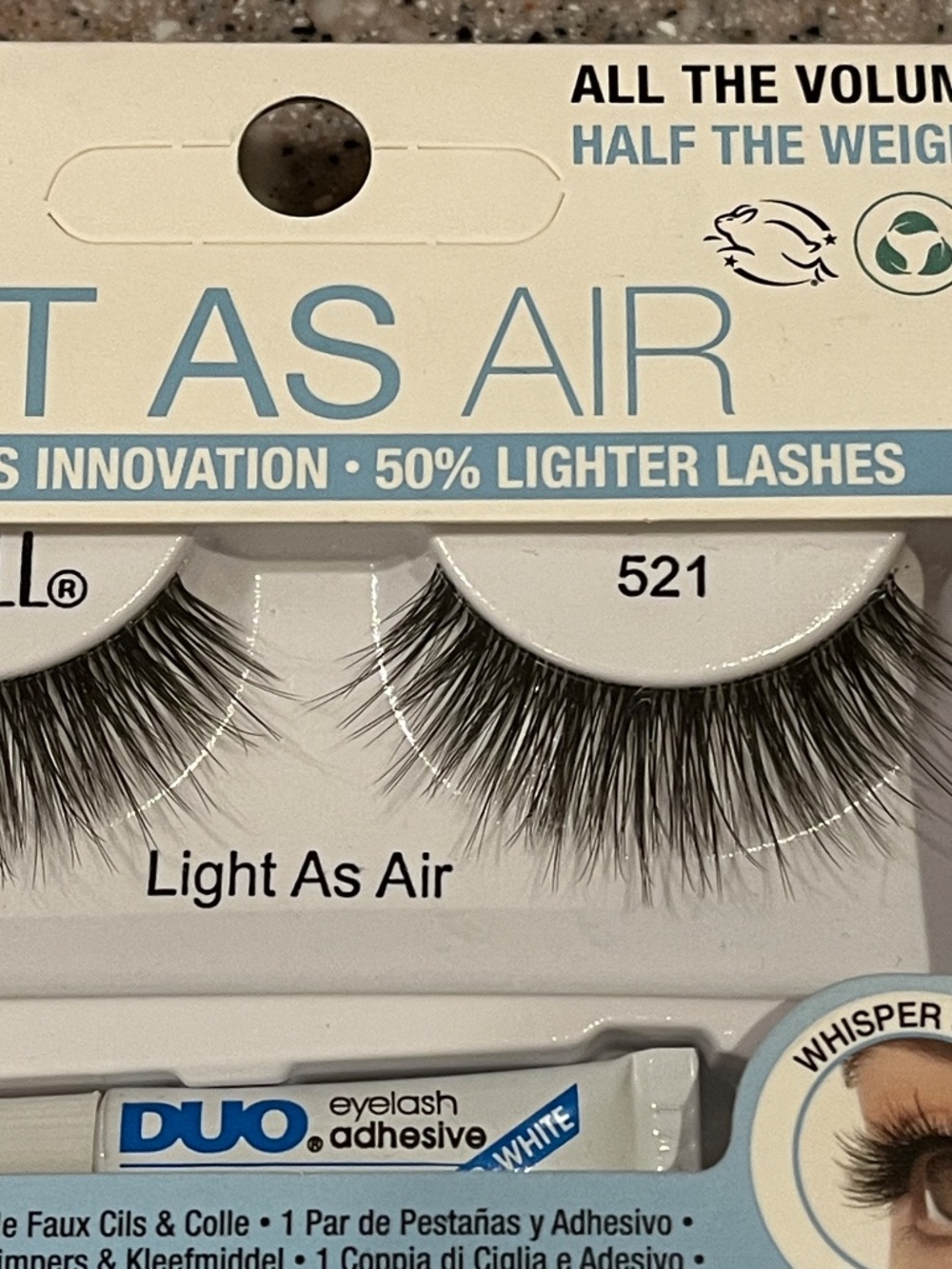 Ardell Light As Air 521 False Lashes + DUO Clear Adhesive | NIB - Picture 8 of 9